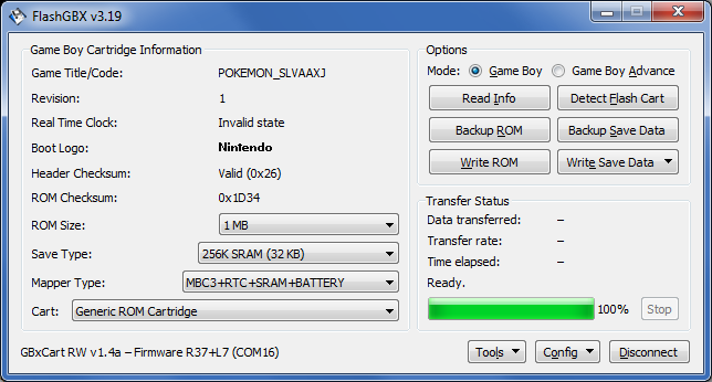 How to Dump Game Boy Advance ROMs and Backup save data